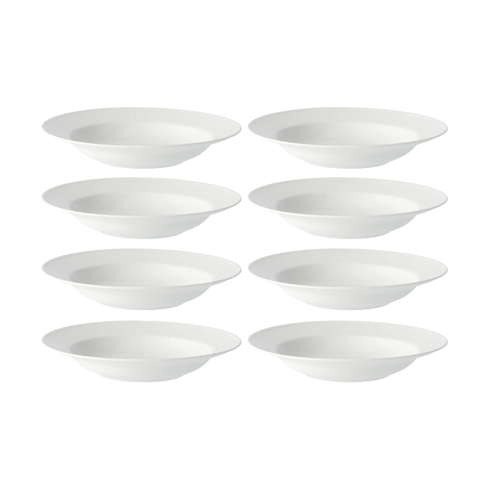 Plato hondo Swedish Grace Ø25 cm paquete de 8 - Nieve (blanco),  Rörstrand