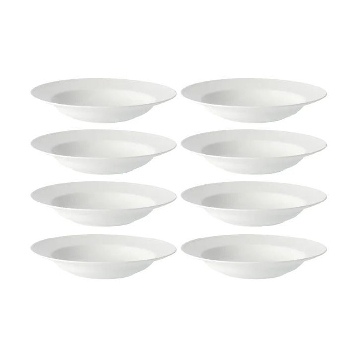 Plato hondo Swedish Grace Ø25 cm paquete de 8 - Nieve (blanco) - Rörstrand