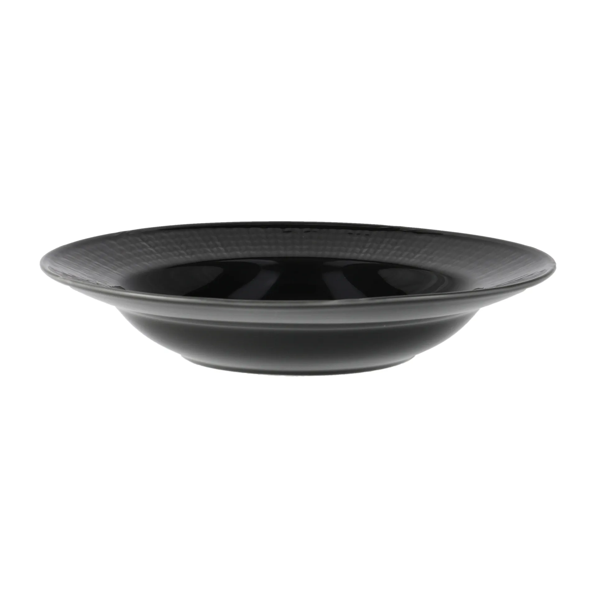 Plato hondo Swedish Grace Ø25 cm, piedra (gris oscuro) Rörstrand