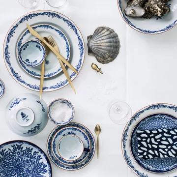 Plato llano Ostindia - Azul, Ø21 cm - Rörstrand
