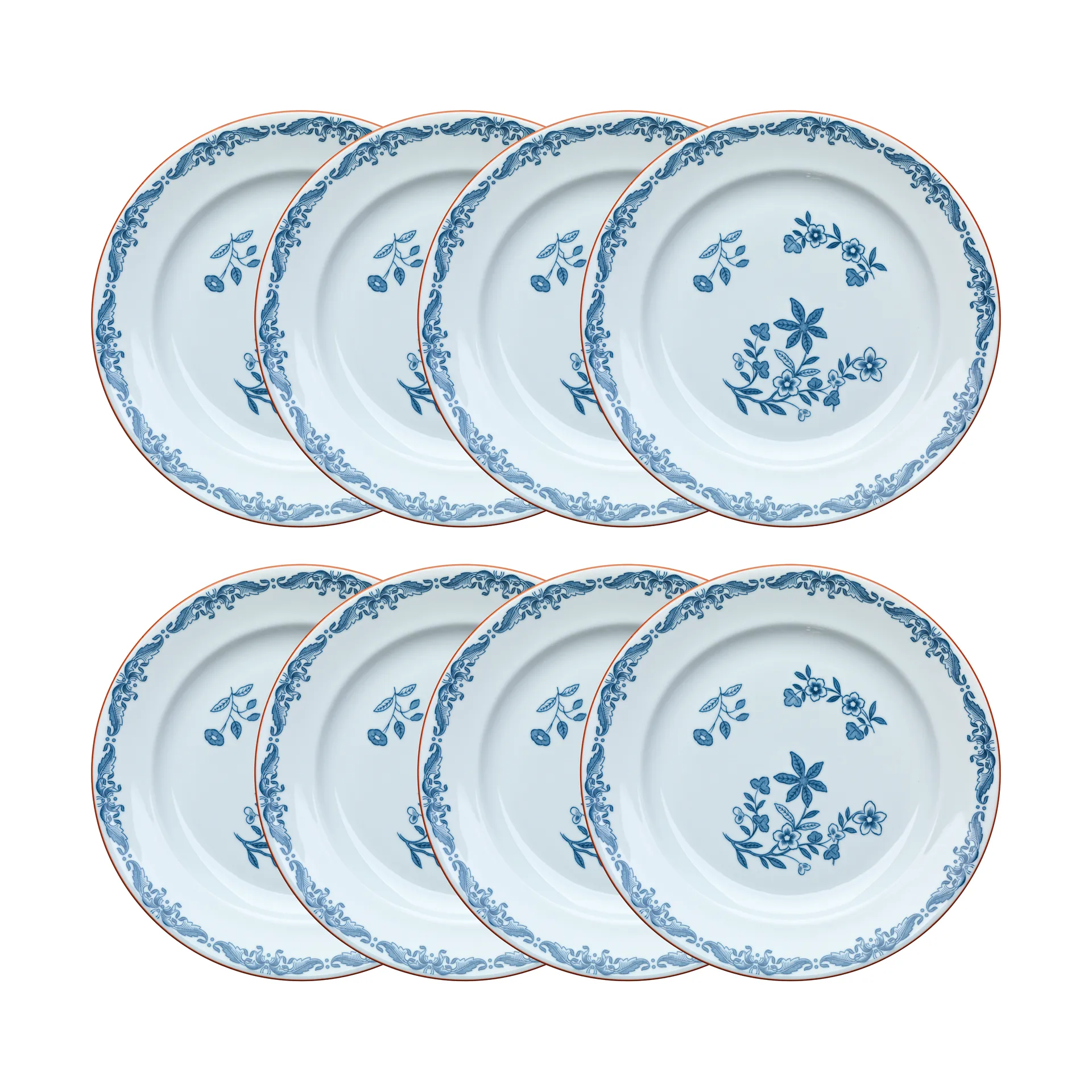 Plato Ostindia Ø21 cm paquete de 8 – Azul,  Rörstrand