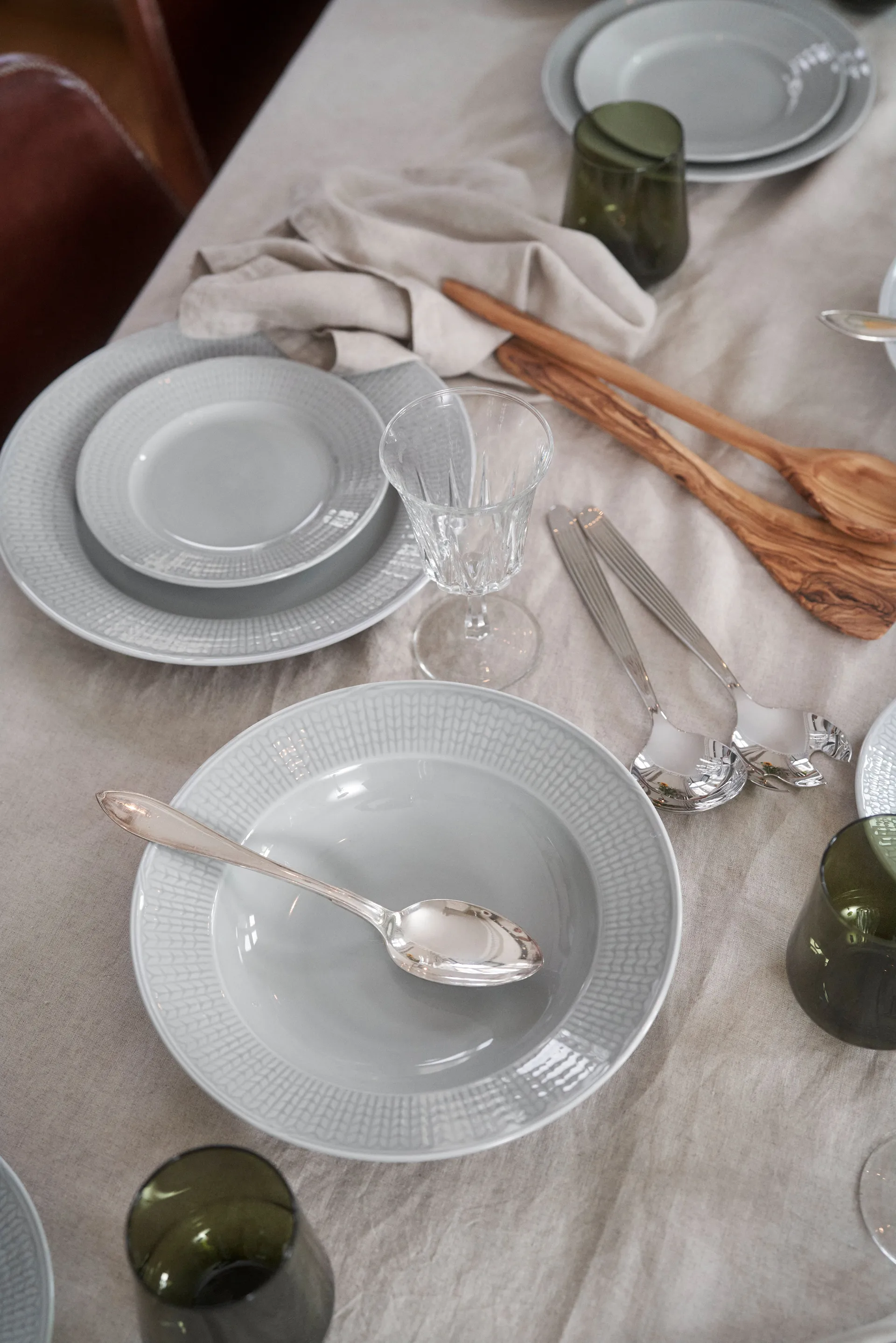 Plato pequeño Swedish Grace, 17 cm 6 piezas niebla (gris),  Rörstrand