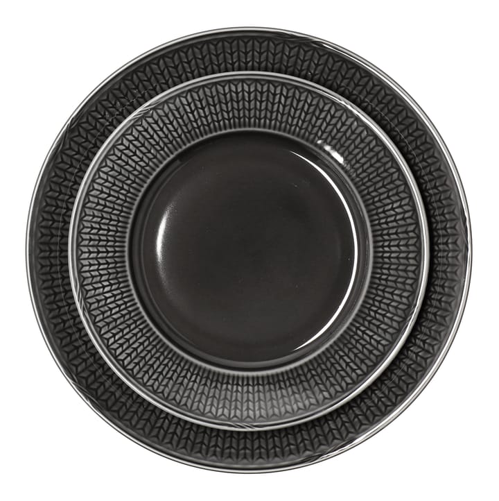 Plato pequeño Swedish Grace Ø17 cm, piedra (gris oscuro) Rörstrand