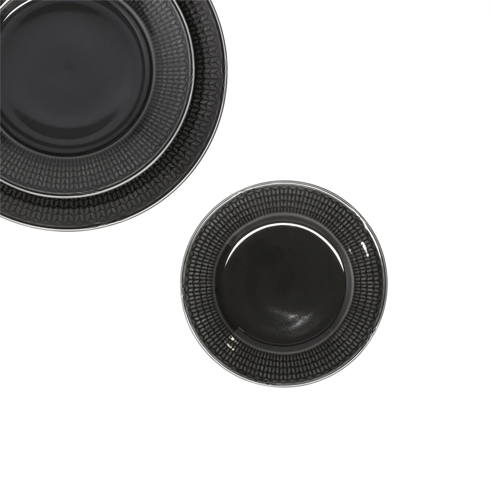 Plato pequeño Swedish Grace Ø17 cm, piedra (gris oscuro) Rörstrand