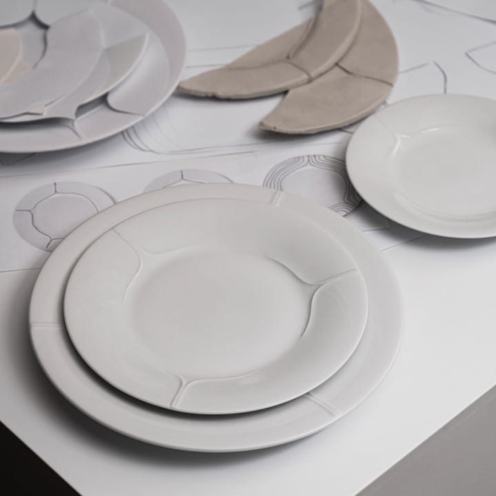 Plato Pli Blanc 21 cm, blanco Rörstrand