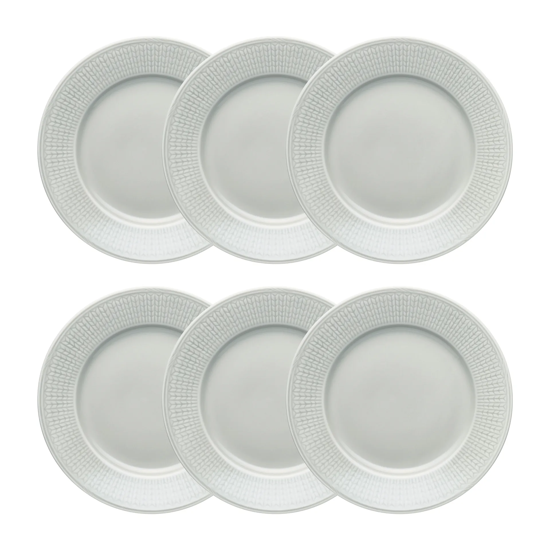 Plato Swedish Grace, 21 cm 6 piezas Niebla (gris),  Rörstrand