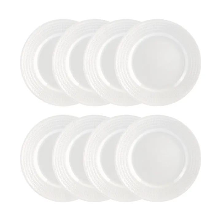 Plato Swedish Grace Ø21 cm paquete de 8 - Nieve (blanco) - Rörstrand