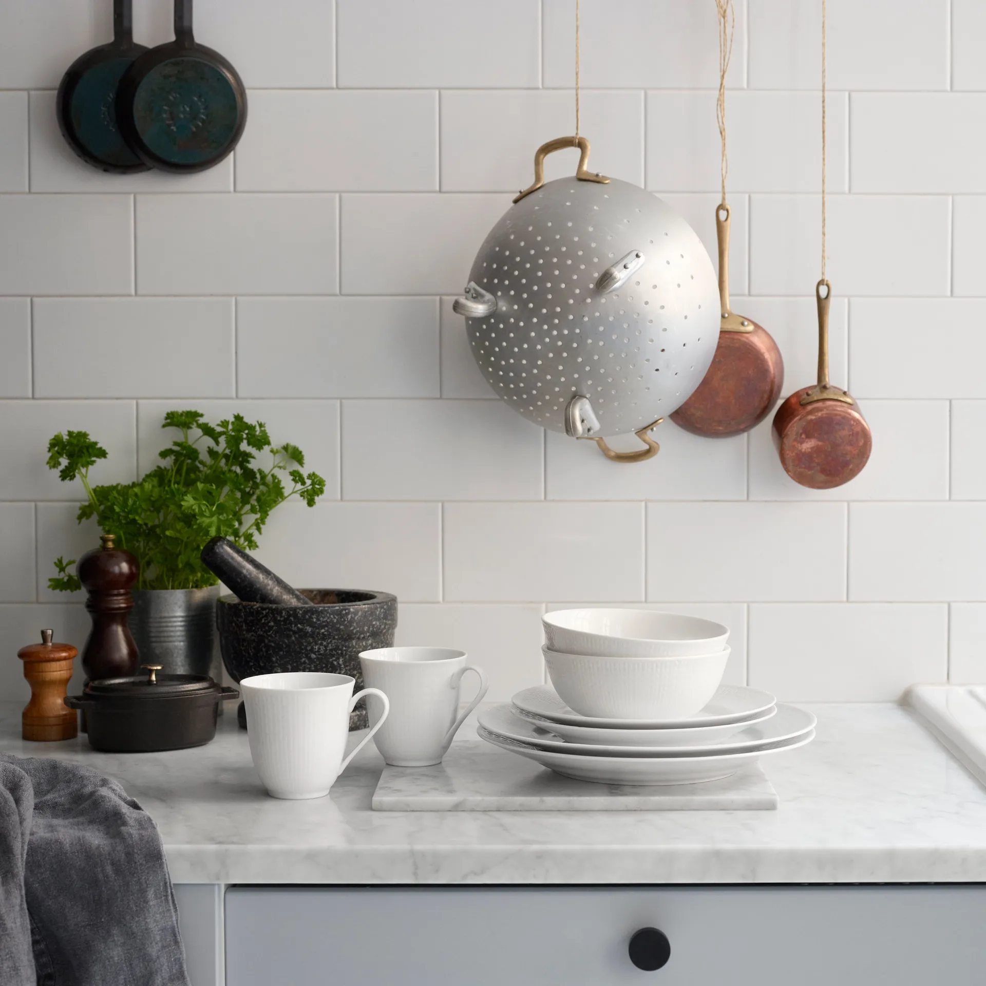 Plato Swedish Grace Ø21 cm paquete de 8 - Nieve (blanco) Rörstrand