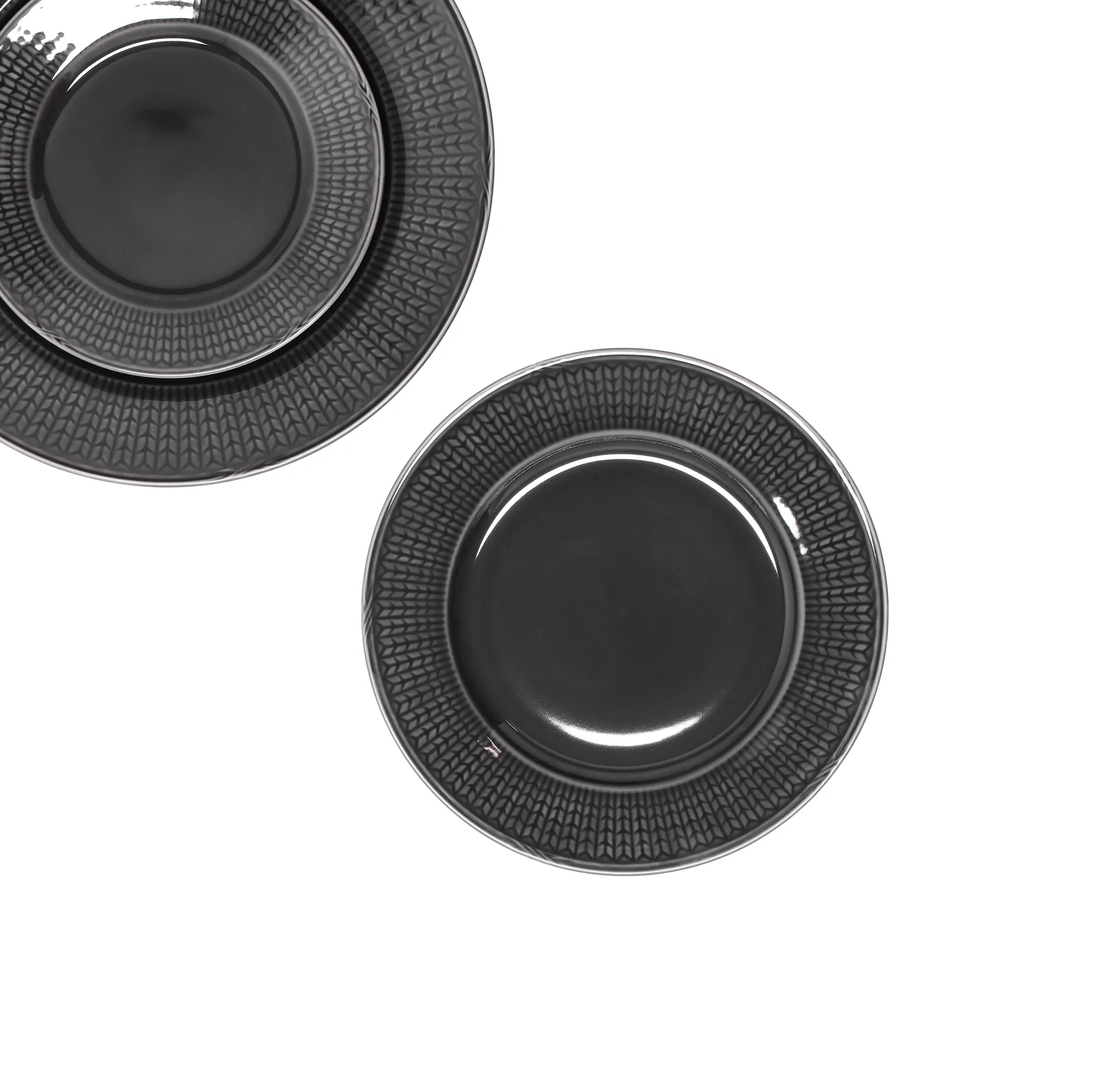 Plato Swedish Grace Ø21 cm, piedra (gris oscuro) Rörstrand