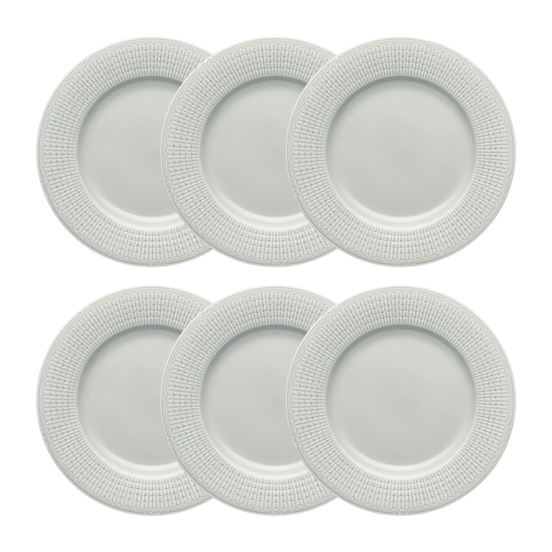 Plato Swedish Grace Ø24 cm 6 piezas niebla (gris),  Rörstrand