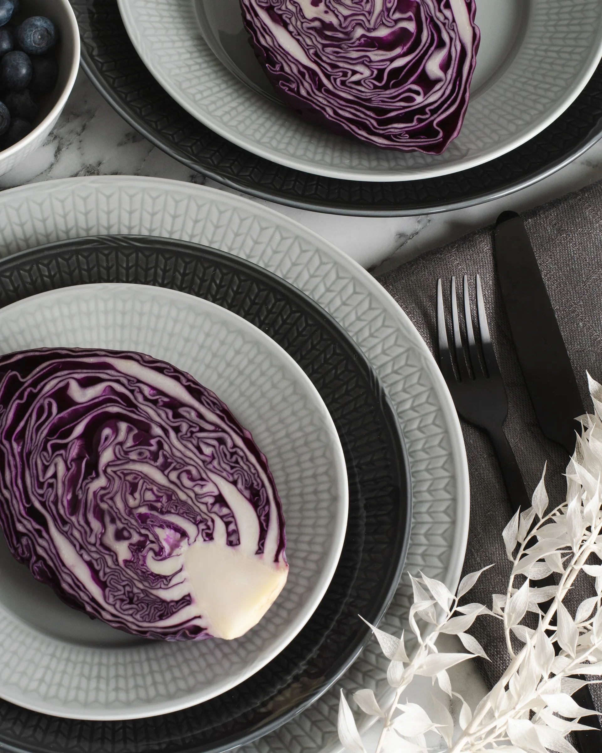 Plato Swedish Grace Ø24 cm, Niebla (gris) Rörstrand