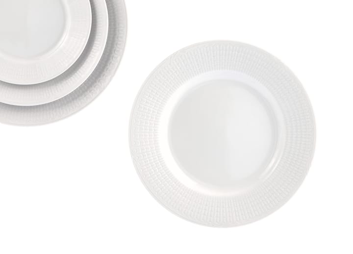 Plato Swedish Grace Ø24 cm, nieve (blanco) Rörstrand
