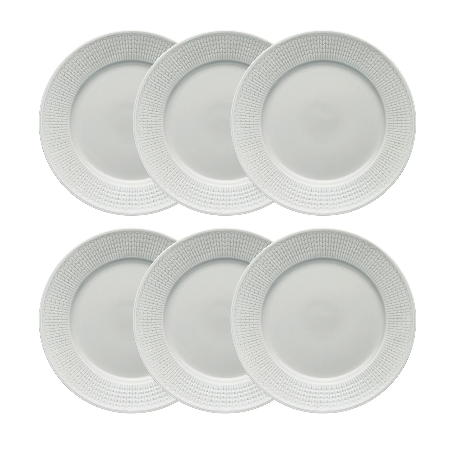Plato Swedish Grace, 27 cm 6 piezas Niebla (gris) Rörstrand