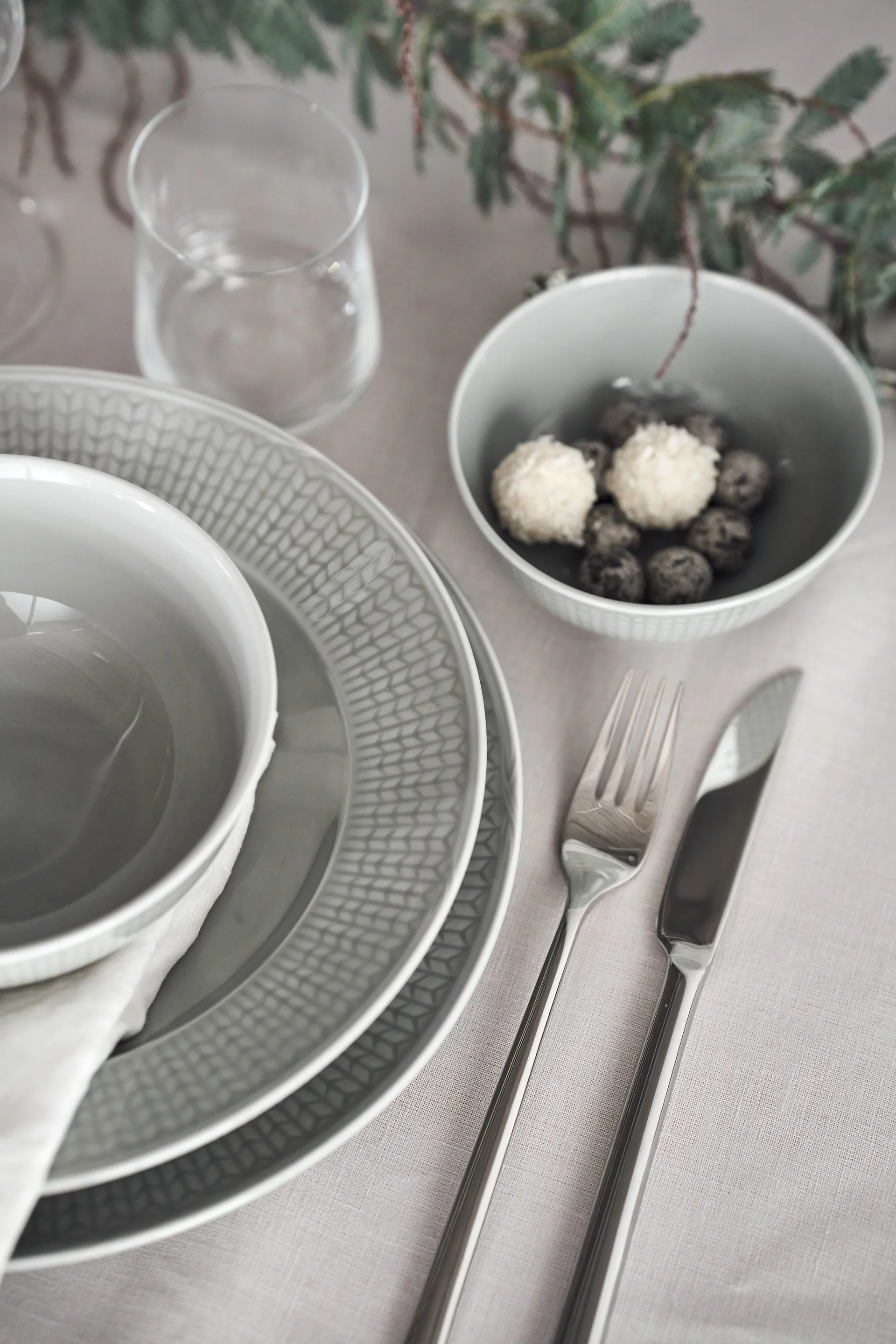 Plato Swedish Grace, 27 cm 6 piezas Niebla (gris) Rörstrand