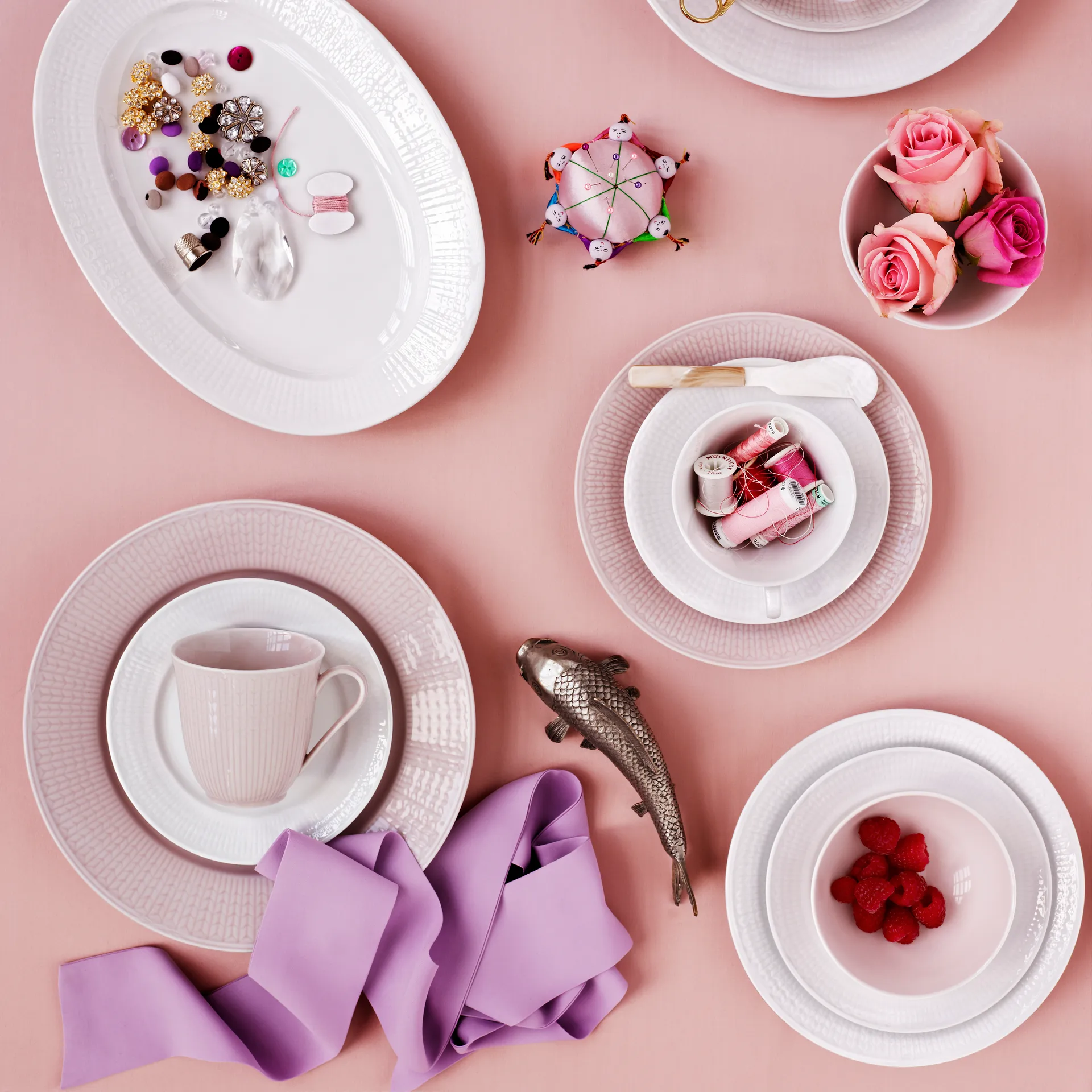 Plato Swedish Grace Ø27 cm, hielo (azul claro) Rörstrand