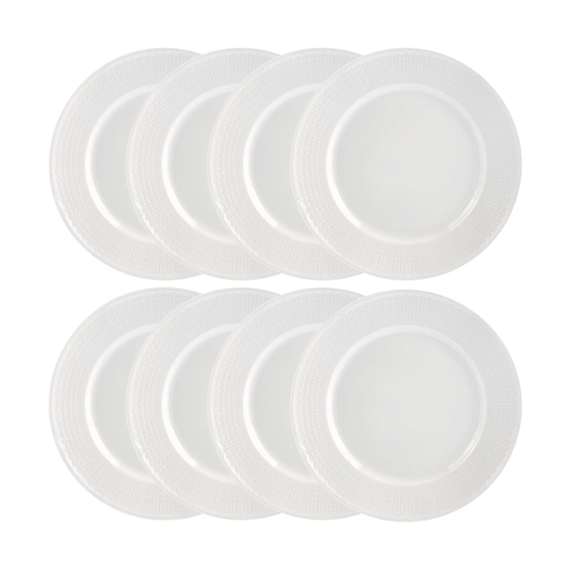 Plato Swedish Grace Ø27 cm paquete de 8 - Nieve (blanco),  Rörstrand
