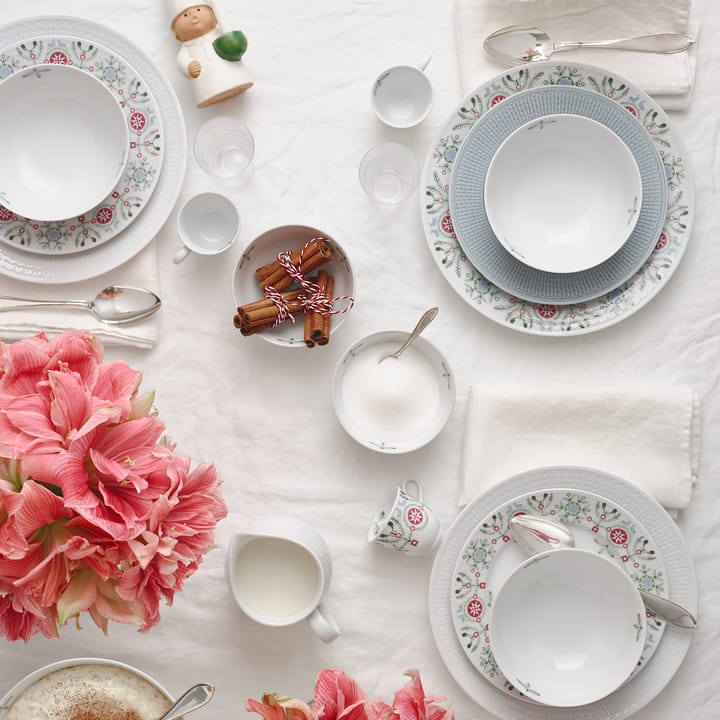 Plato Swedish Grace Winter 21 cm, blanco Rörstrand