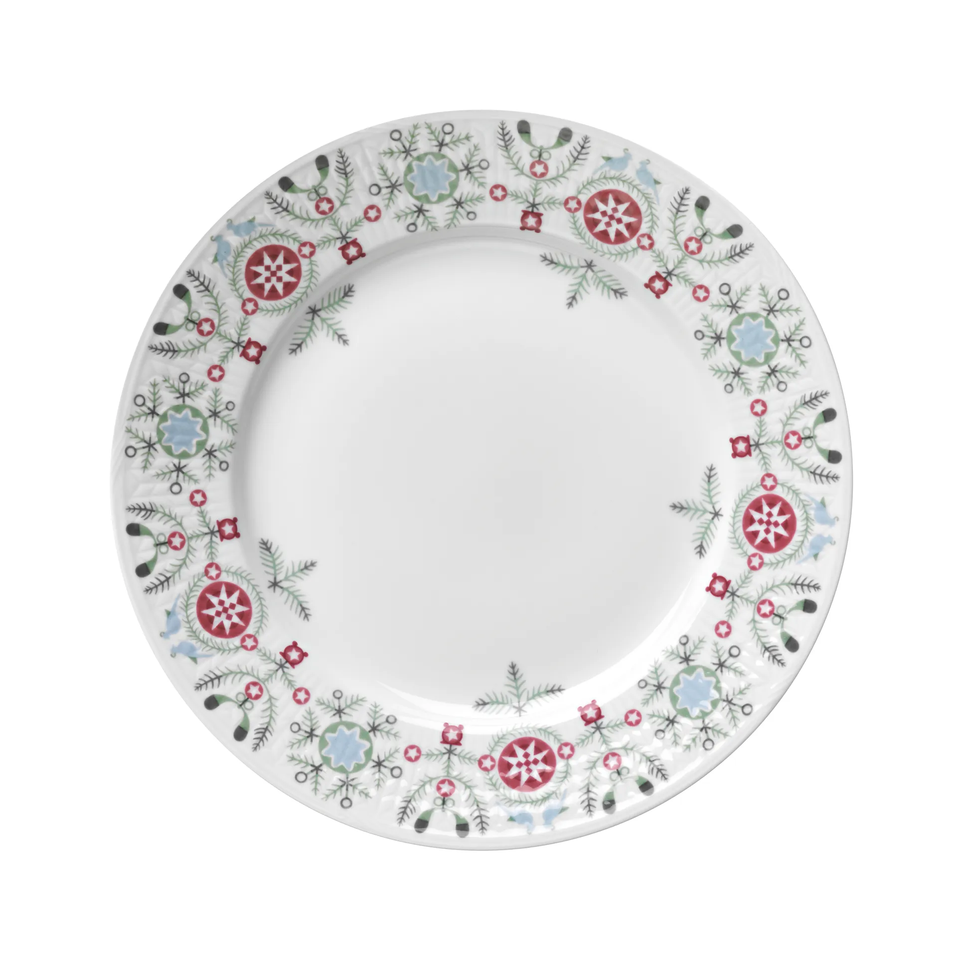 Plato Swedish Grace Winter 21 cm, blanco Rörstrand