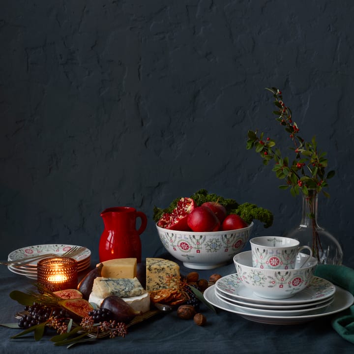Plato Swedish Grace Winter 21 cm, blanco Rörstrand