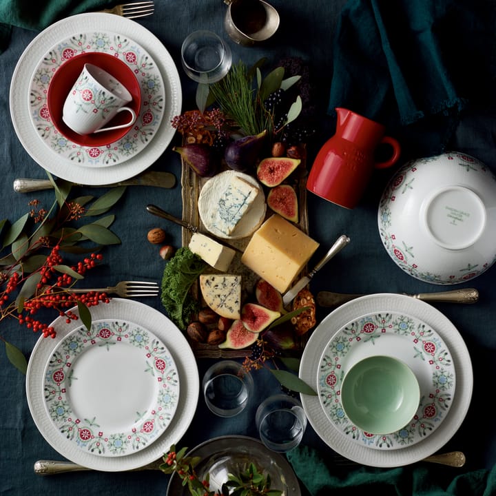 Plato Swedish Grace Winter 21 cm, blanco Rörstrand