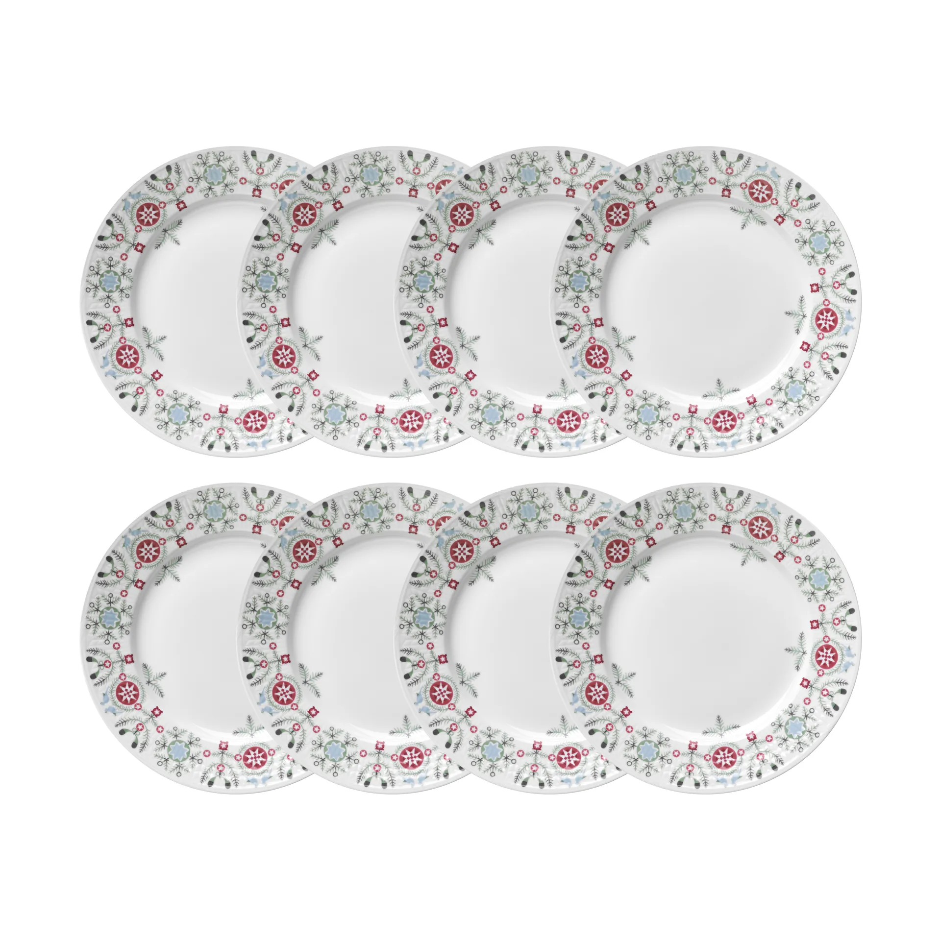 Plato Swedish Grace Winter Ø21 cm paquete de 8 - Blanco,  Rörstrand