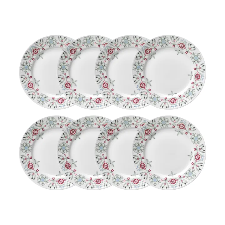 Plato Swedish Grace Winter Ø21 cm paquete de 8 - Blanco - Rörstrand