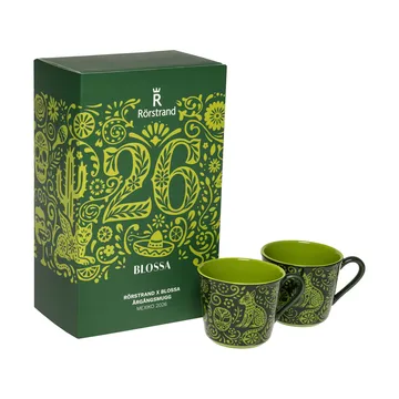 Rörstrand Blossa taza - Verde, 14 cl, pack de 2 - Rörstrand