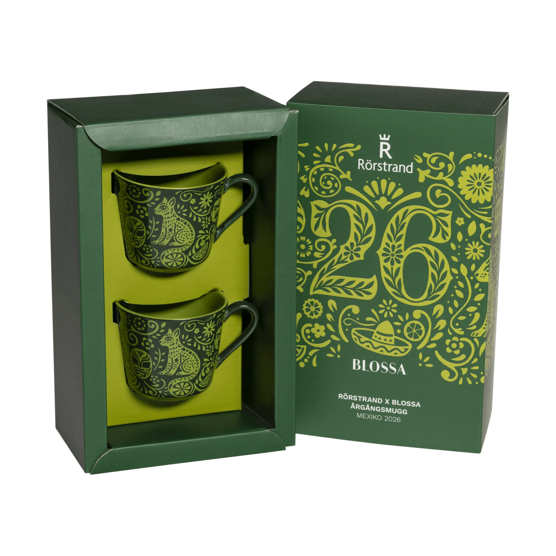 Rörstrand Blossa taza, Verde, 14 cl, pack de 2 Rörstrand