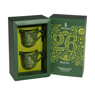 Rörstrand Blossa taza - Verde, 14 cl, pack de 2 - Rörstrand