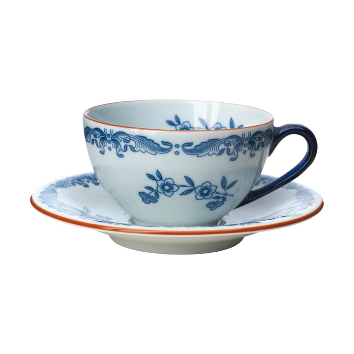 Set de regalo Taza con platillo Ostindia 16 cl - Azul-blanco - Rörstrand