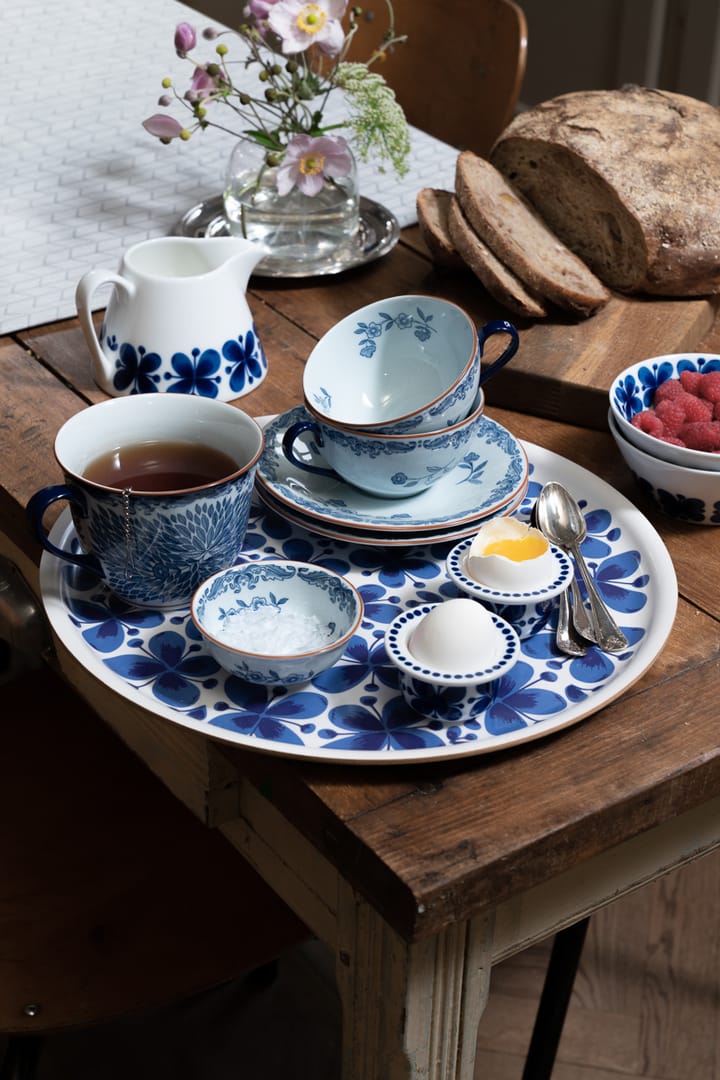 Set de regalo Taza con platillo Ostindia 16 cl, Azul-blanco Rörstrand