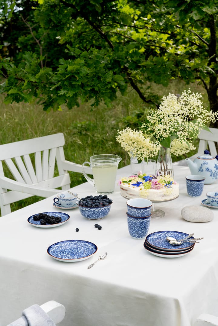 Set de regalo Taza con platillo Ostindia 16 cl, Azul-blanco Rörstrand