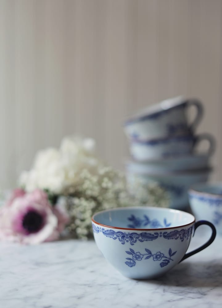 Set de regalo Taza con platillo Ostindia 27 cl, Azul-blanco Rörstrand