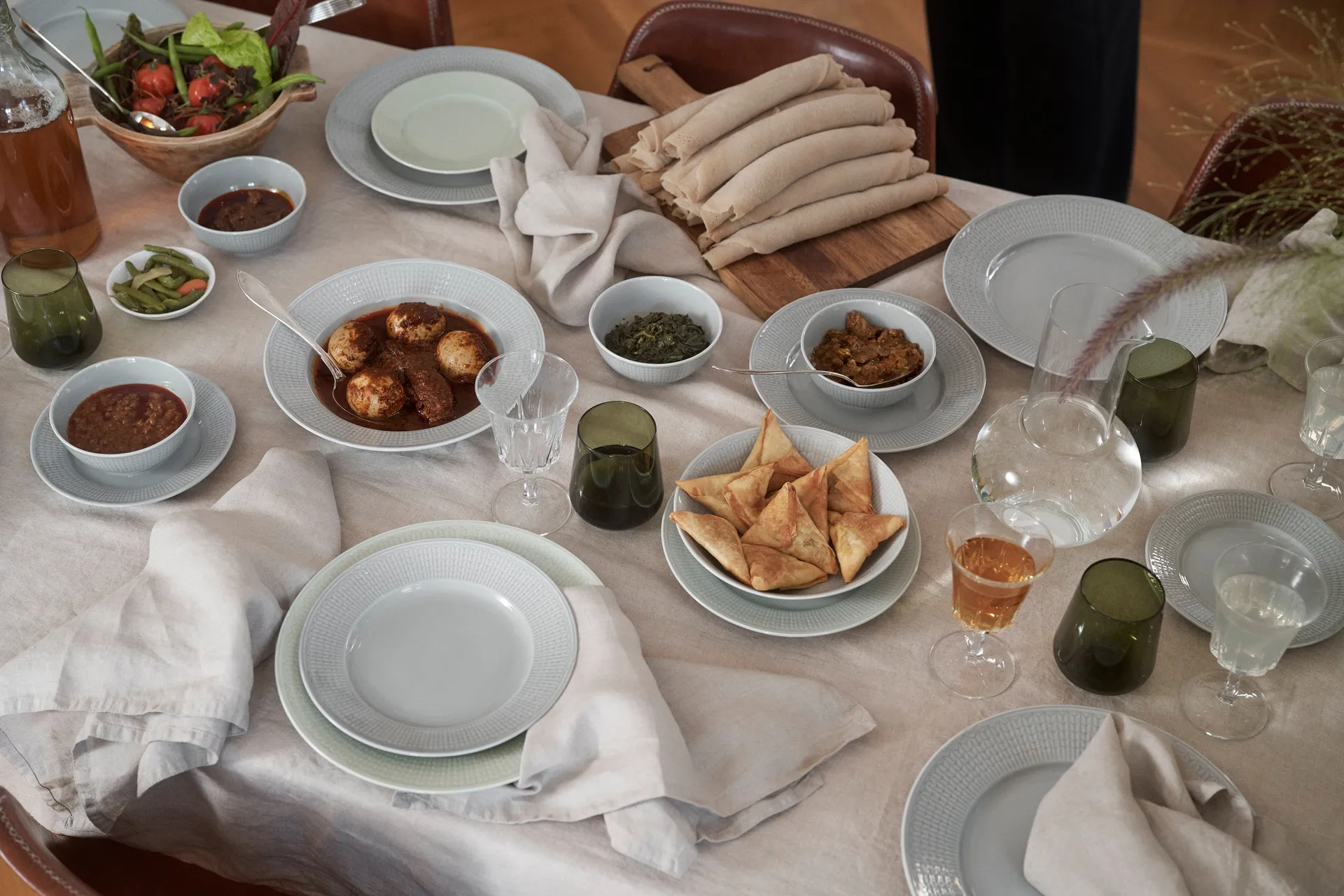 Set inicial Swedish Grace & Polar - Nieve (blanco) Rörstrand