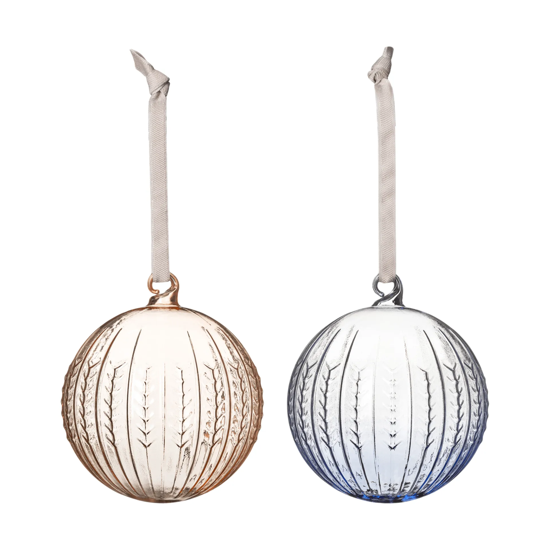 Swedish Grace bola de Navidad, Jubilee-azul, pack de 2 Rörstrand