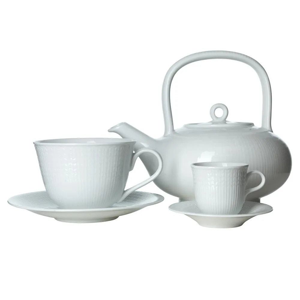 Taza de té 45 cl Swedish Grace, nieve (blanco) Rörstrand