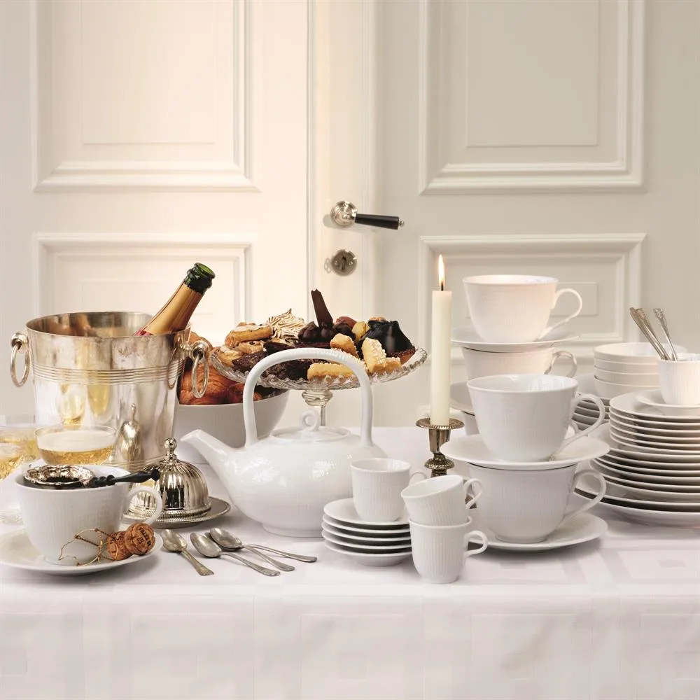 Taza de té 45 cl Swedish Grace, nieve (blanco) Rörstrand