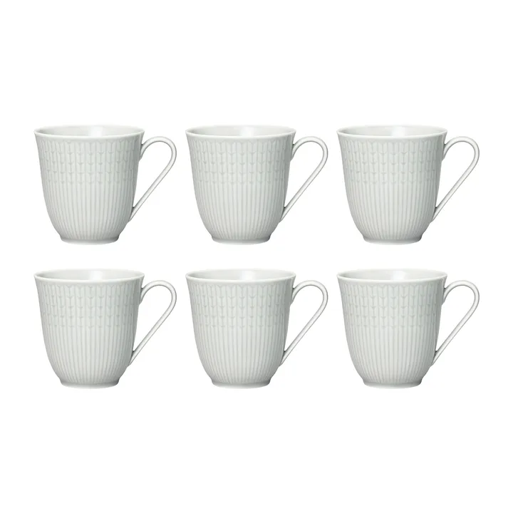 Taza Swedish Grace, 30 cl 6 piezas Niebla (gris) - Rörstrand