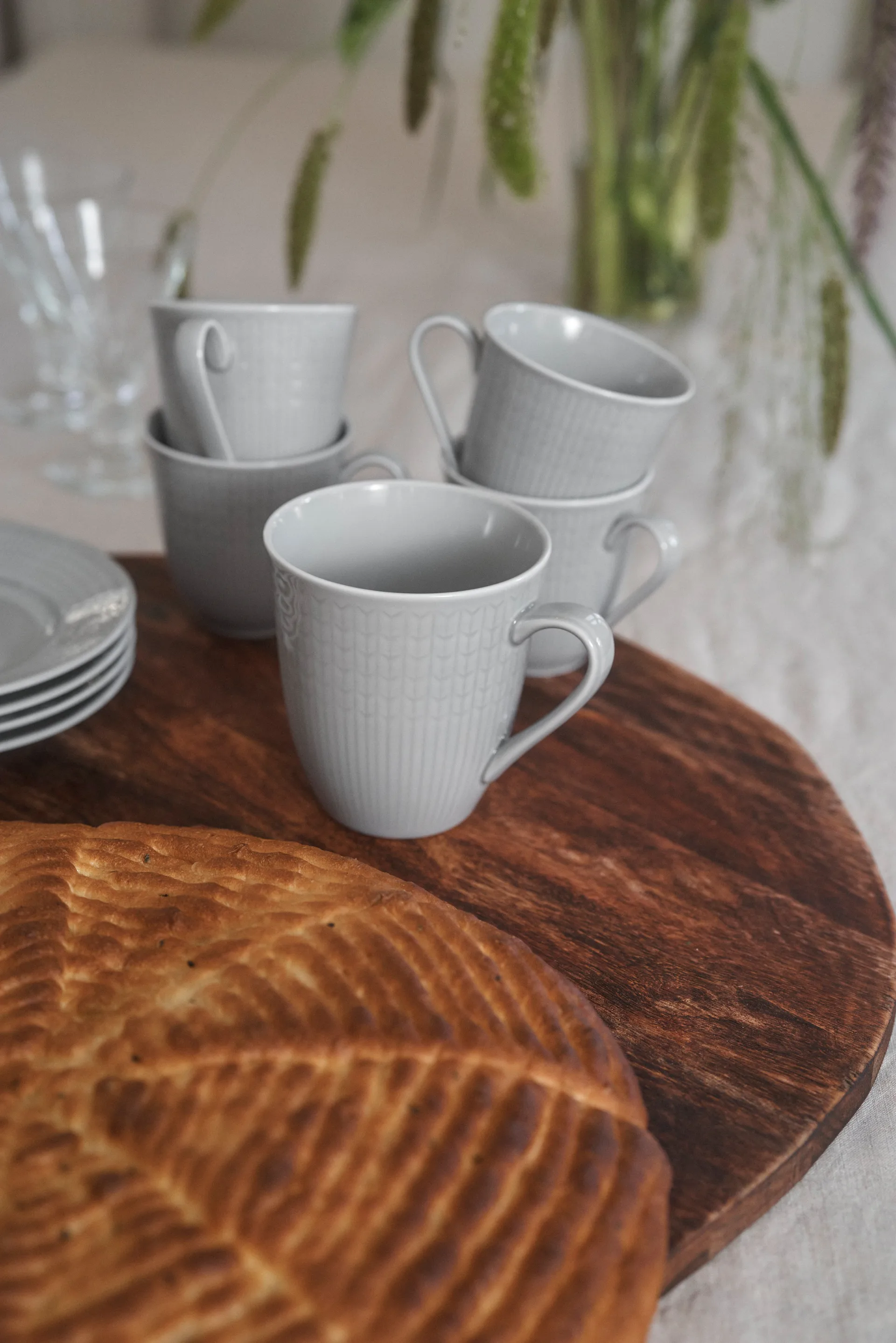 Taza Swedish Grace, 30 cl 6 piezas Niebla (gris),  Rörstrand