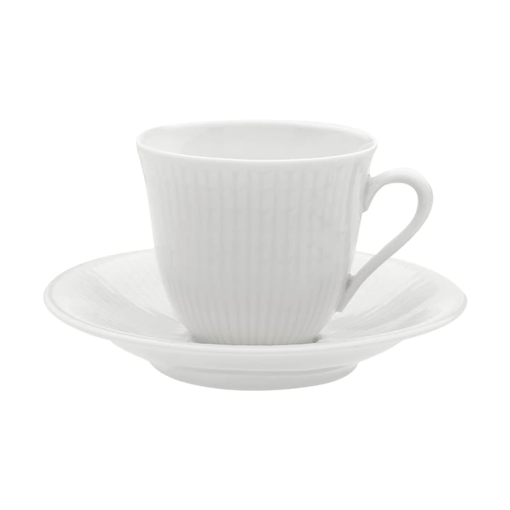 Taza y platillo Swedish Grace 16 cl - Nieve - Rörstrand