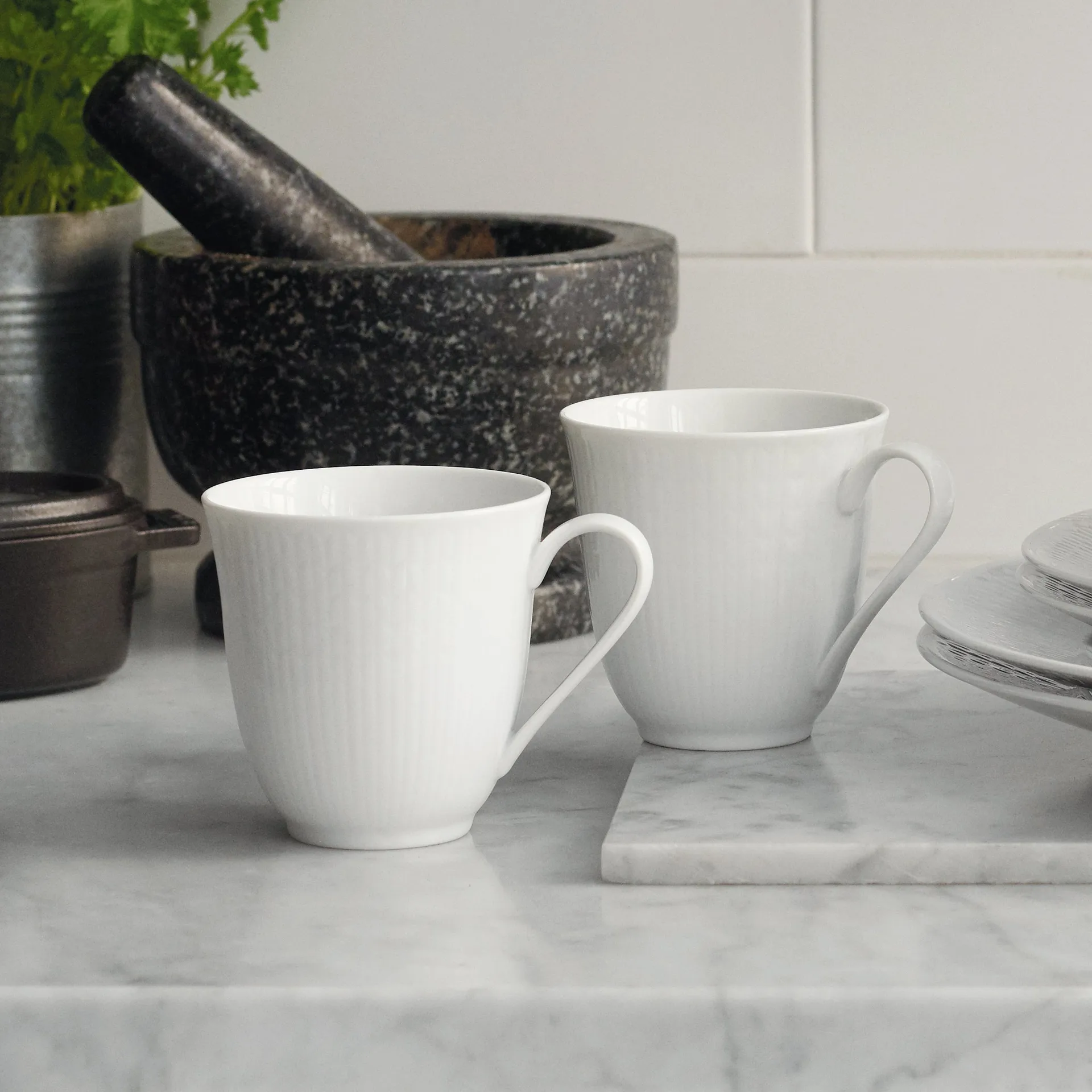 Tazas Swedish Grace, 30 cl blanco Rörstrand