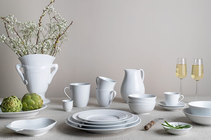 Vajilla Swedish Grace blanco, 8 piezas, 8 piezas Rörstrand