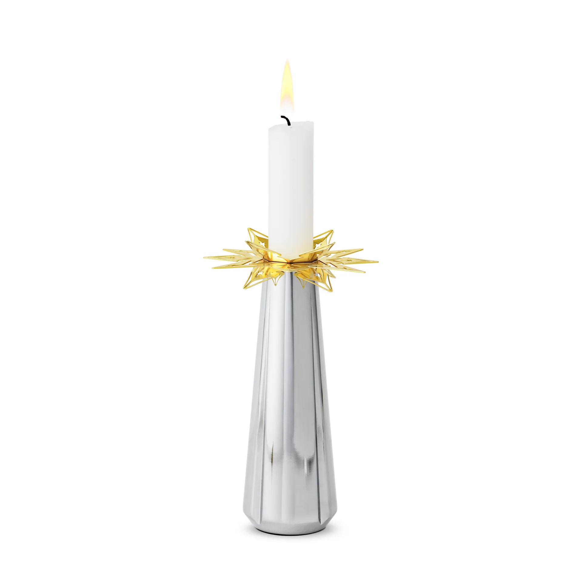 2 Brazaletes para velas Karen Blixen estrella 3 cm, dorado Rosendahl