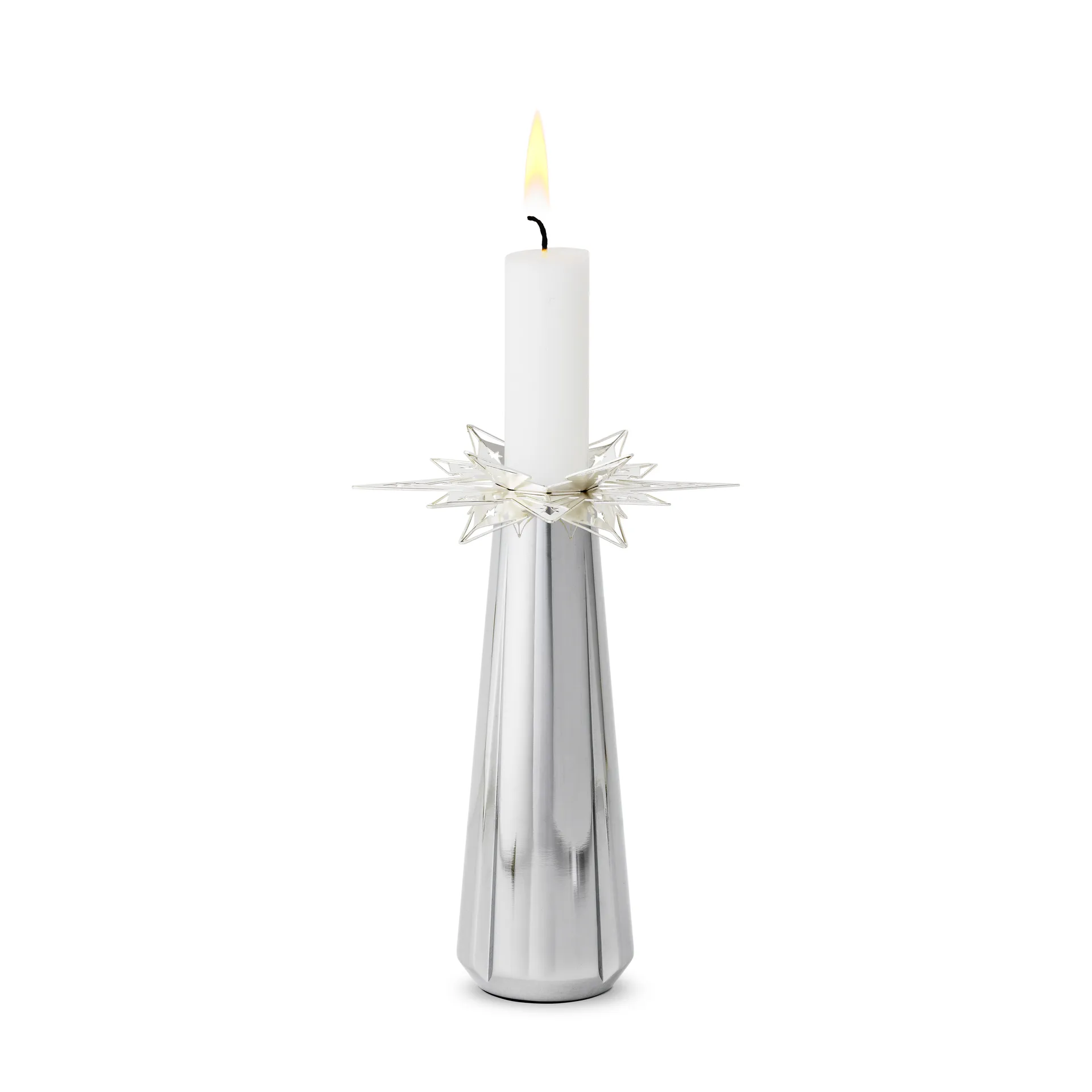 2 Brazaletes para velas Karen Blixen estrella 3 cm, plateado Rosendahl