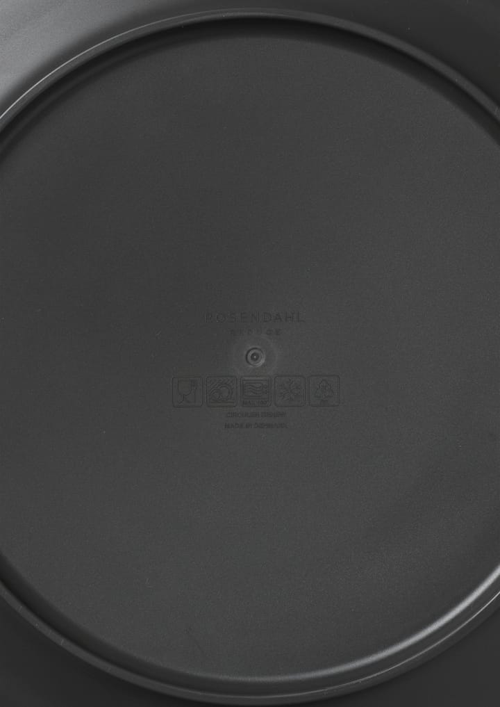 2 Platos melamina Grand Cru Take Ø26 cm, gris Rosendahl