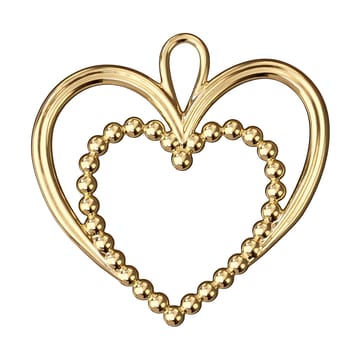 Colgante de Navidad de corazón Karen Blixen 6,5 cm - Dorado - Rosendahl