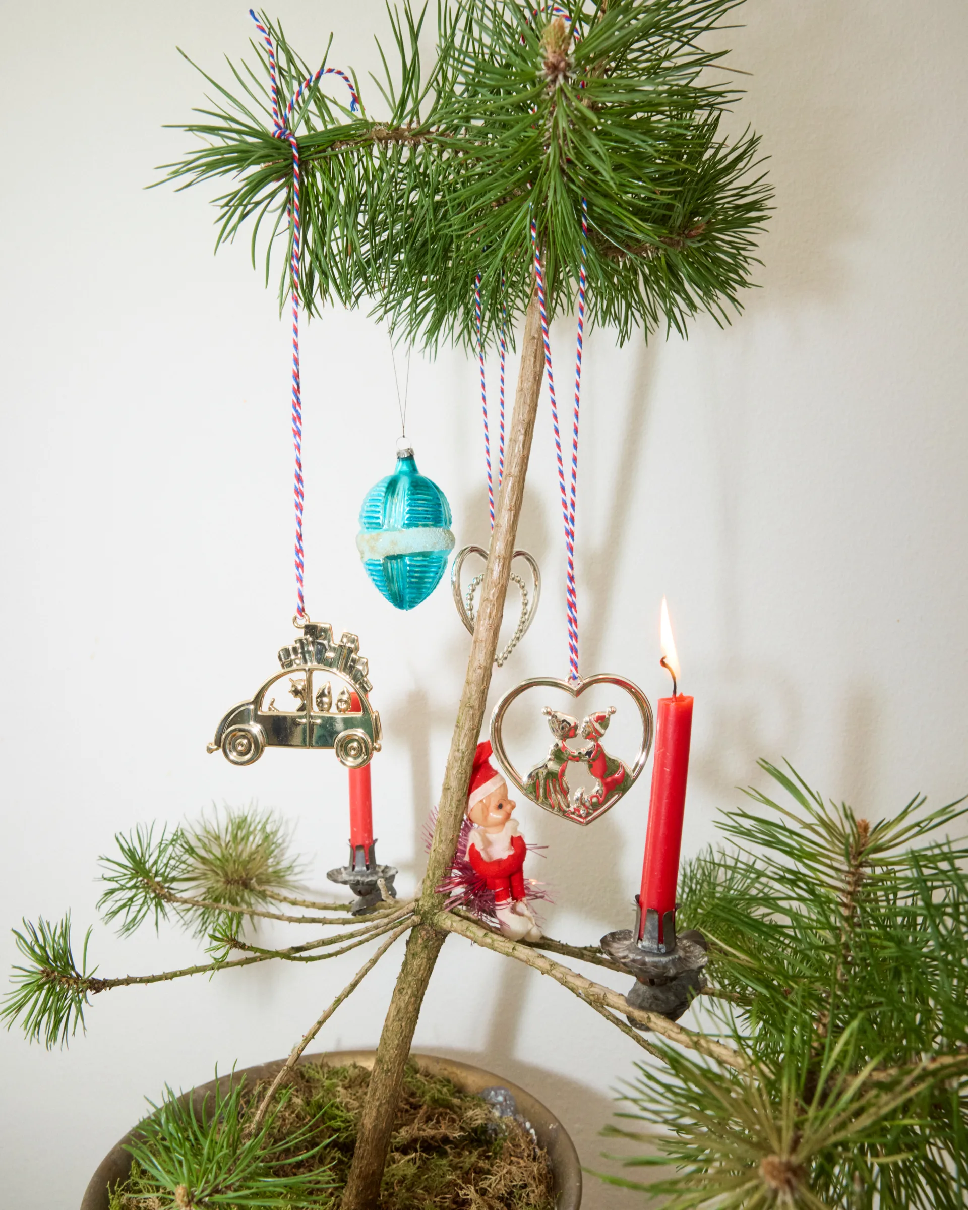 Colgante de Navidad de corazón Karen Blixen 6,5 cm, Plateado Rosendahl