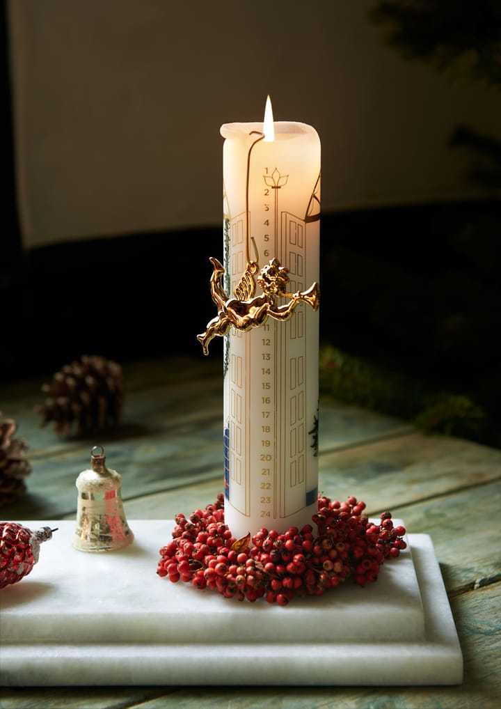 Colgante de navidad Karen Blixen ángel con trompeta 6,5 cm - dorado - Rosendahl
