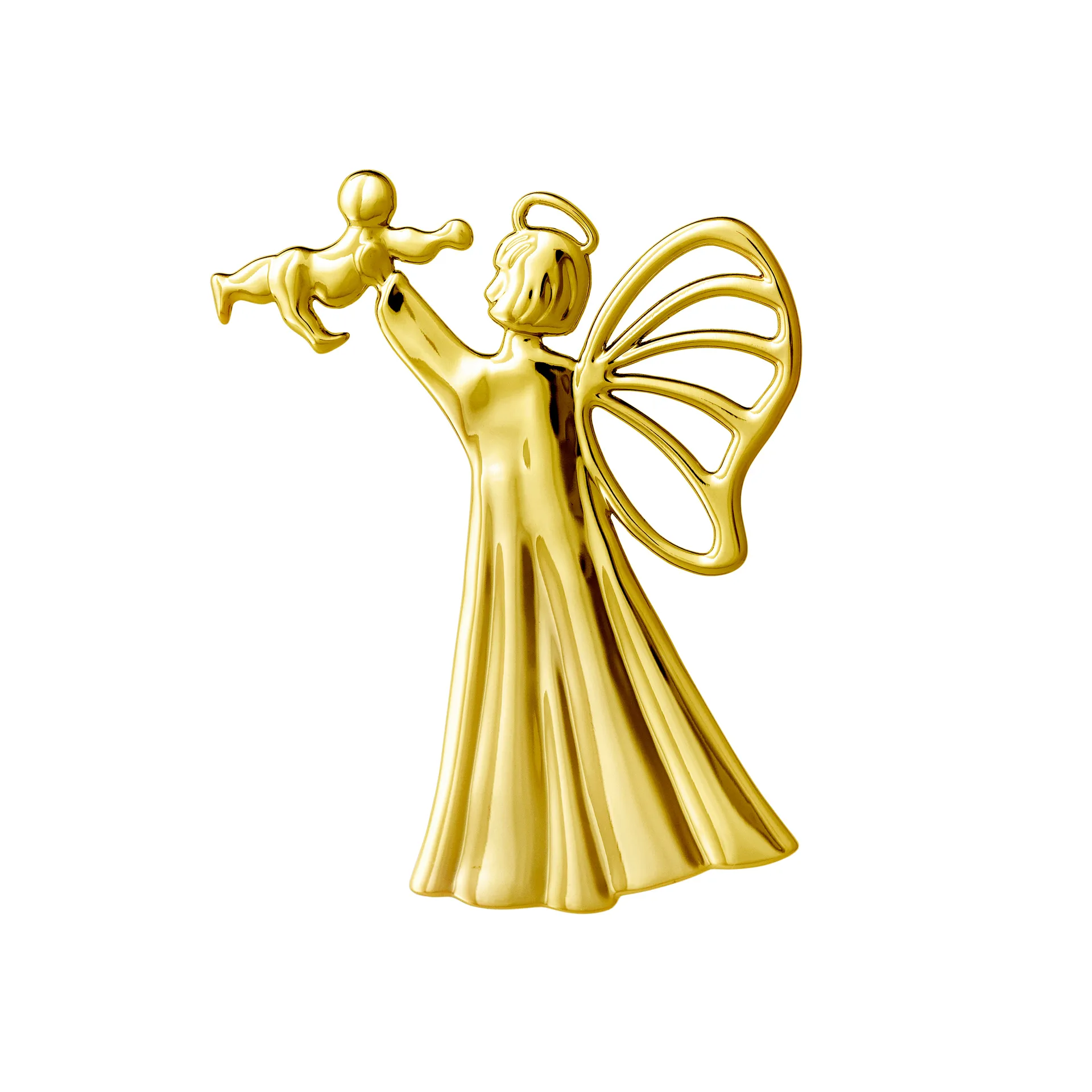 Colgante de navidad Karen Blixen Angel & Niño, Dorado Rosendahl