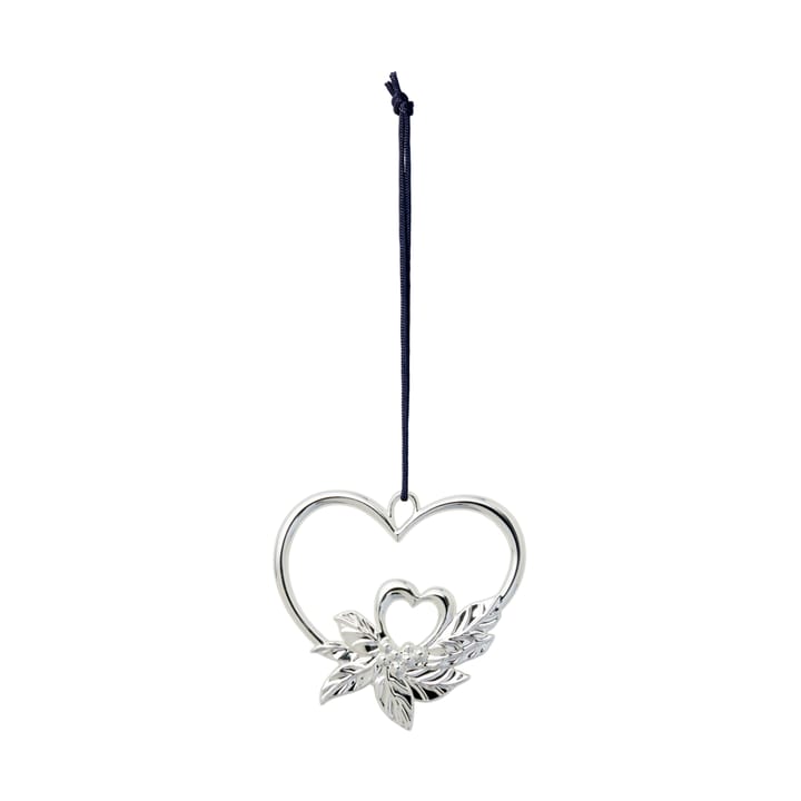 Colgante de Navidad Karen Blixen corazón doble, Plateado Rosendahl